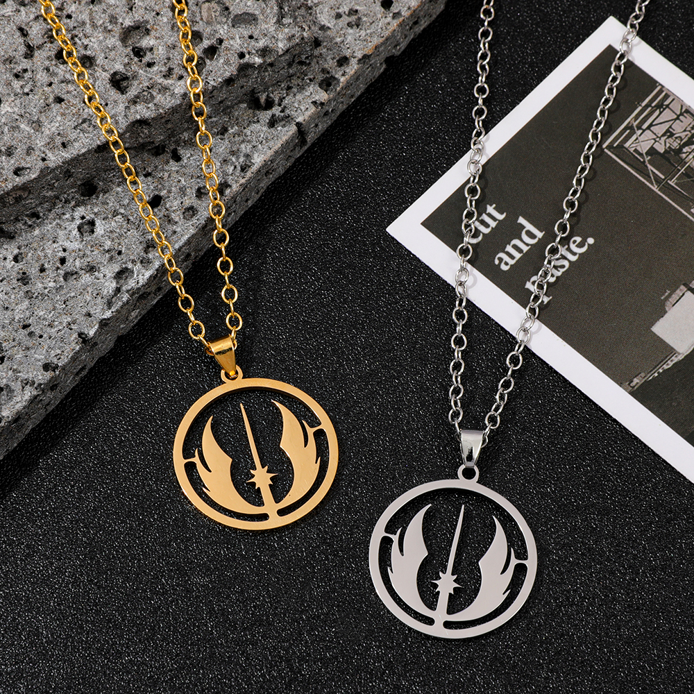 Men Accessories Pendant - Jedi Order Logo Necklace Fashion Stainless