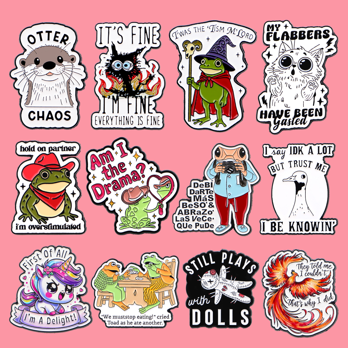 Men'S Accessories Quotes - Cute Frog Animals Enamel Pin Cartoon