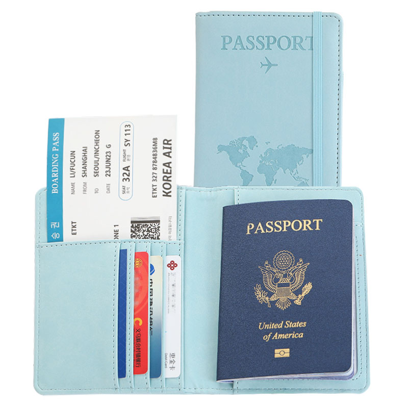 Men Accessories For Wedding - Lover The World Map Passport Cover