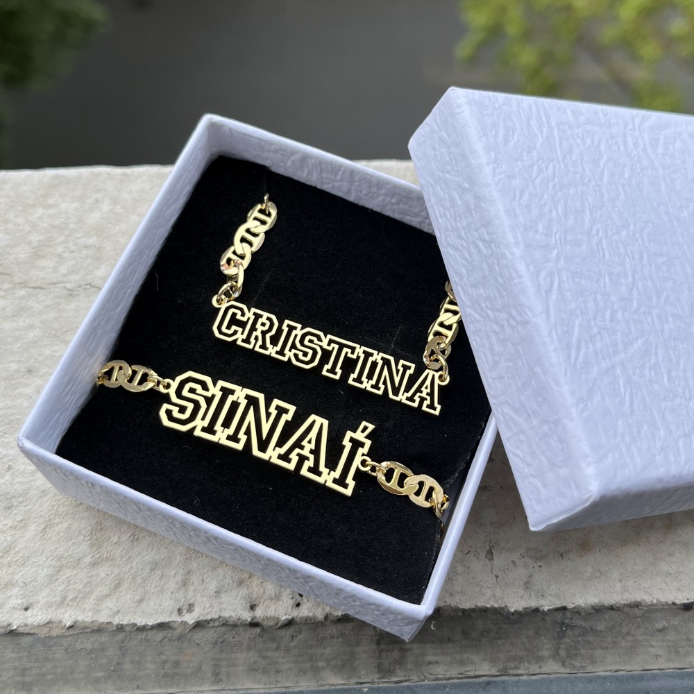 Men'S Accessories Jewelry Bracelet - DUOYING Custom Name Hollow Necklace Hip-Hop