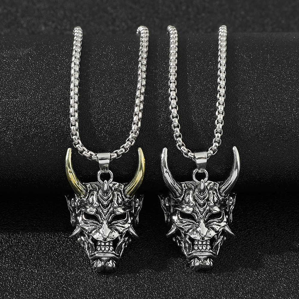 Men'S Accessories Designer - Handsome Rascal Ghost Mask Pendant Necklace