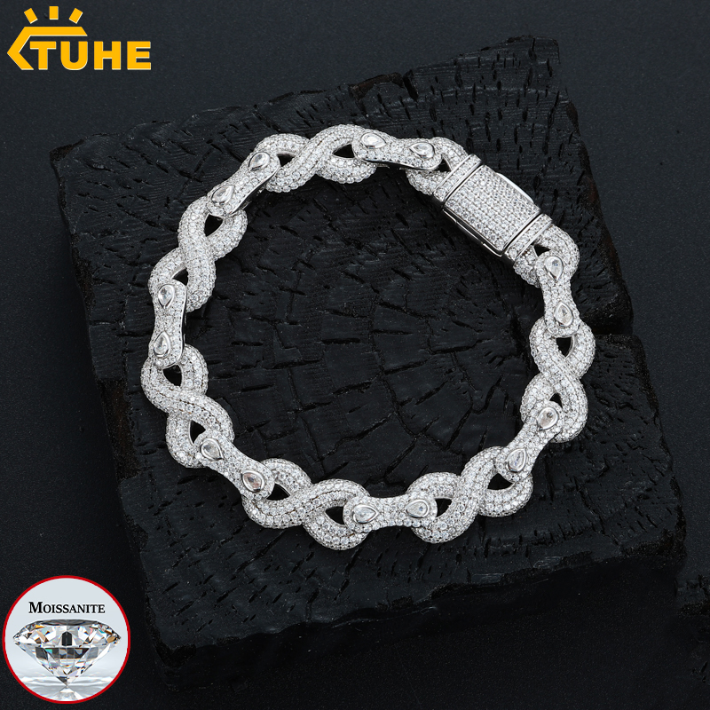 Men Accessories Gift Box - TUHE Unisex 10mm Infinity Cuban Bracelet