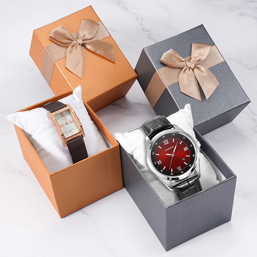 New Bowknot Watch Box with Pil - Men Accessories Gift Box avis et prix