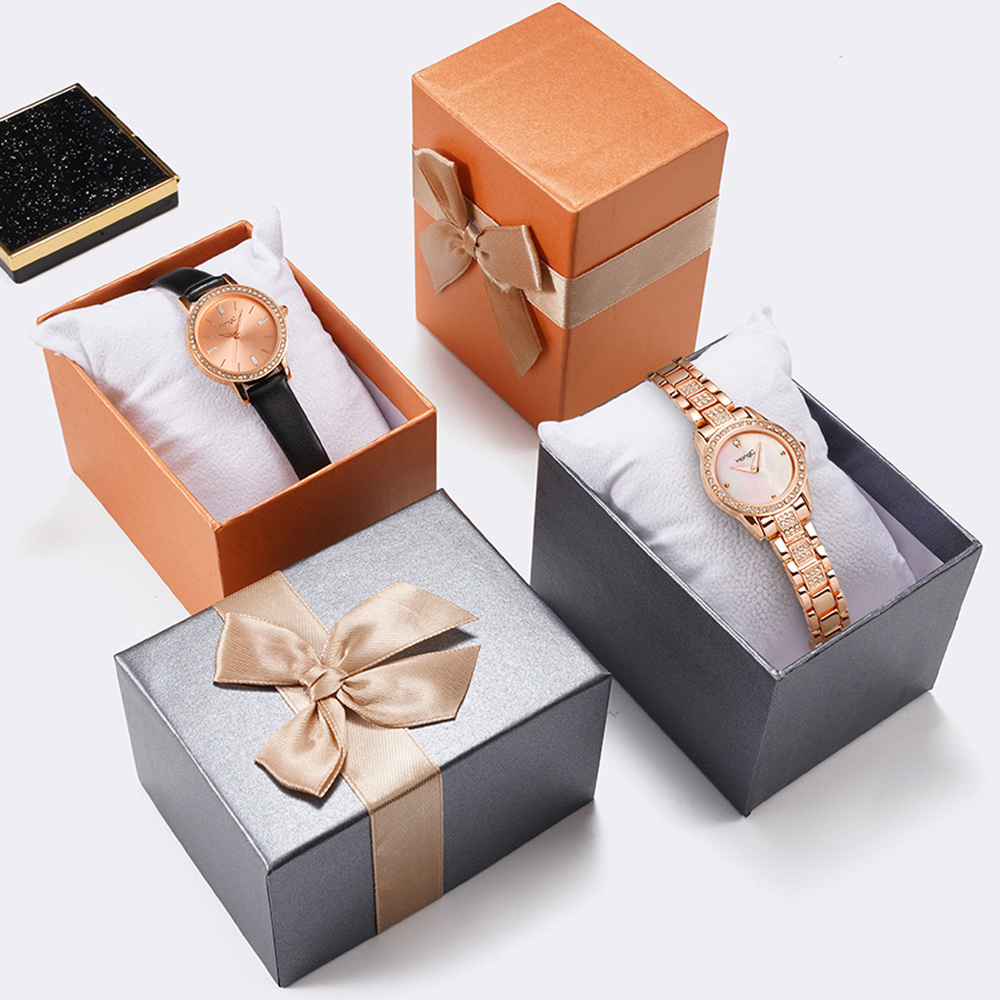 New Bowknot Watch Box with Pil - Men Accessories Gift Box avis et prix