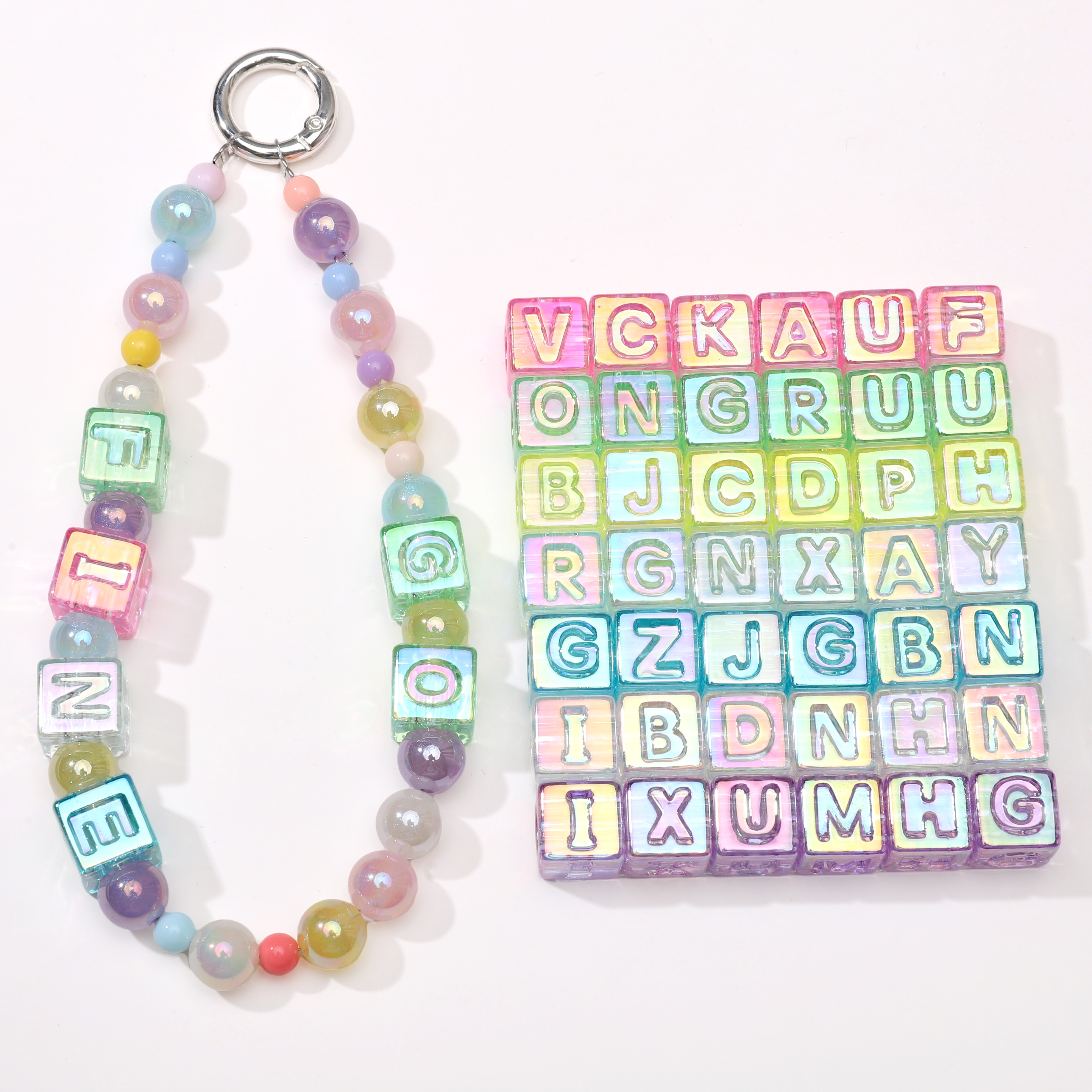 10Pcs beading Colorful Clear L - Men'S Accessories Jewelry Bracelet avis et prix