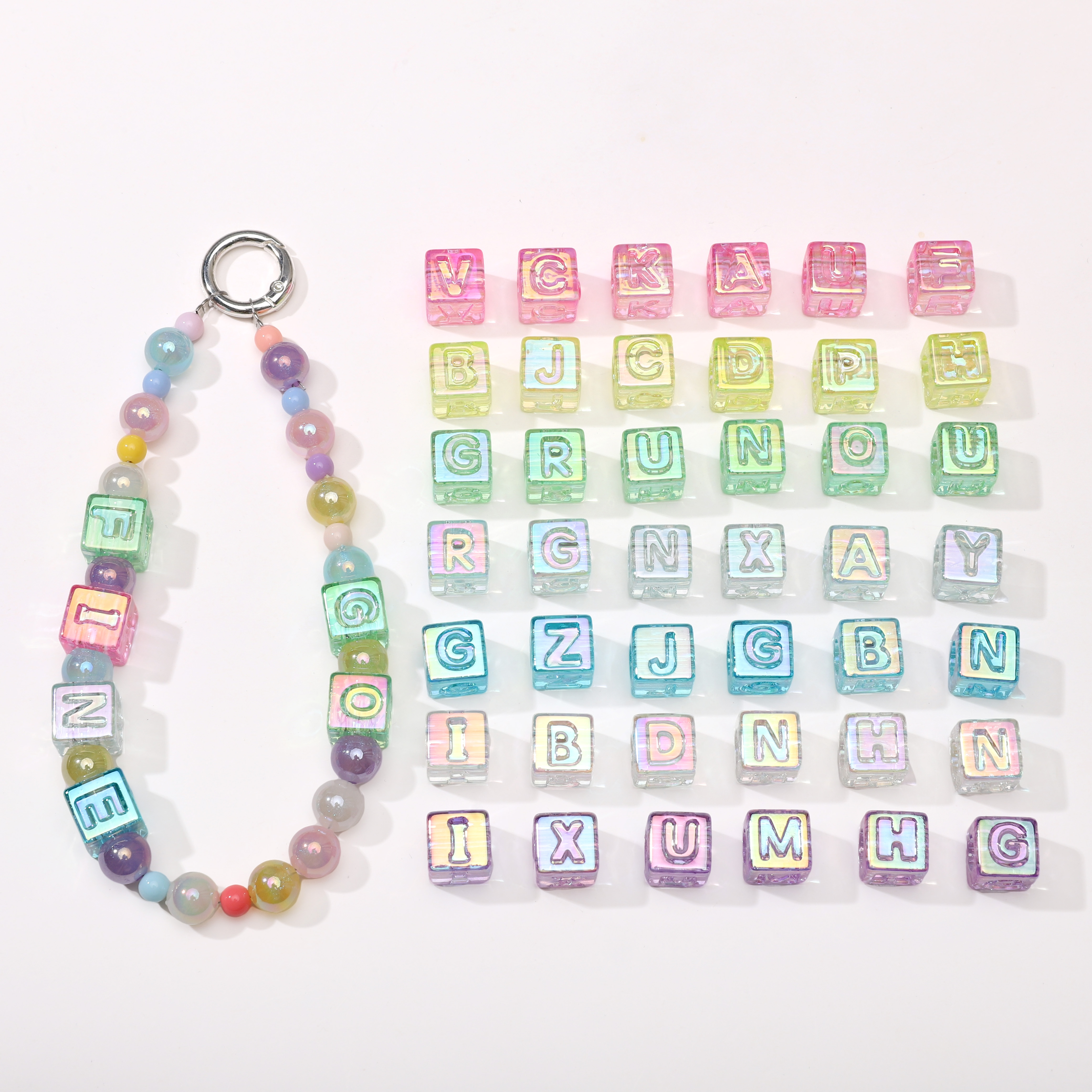 10Pcs beading Colorful Clear L - Men'S Accessories Jewelry Bracelet avis et prix