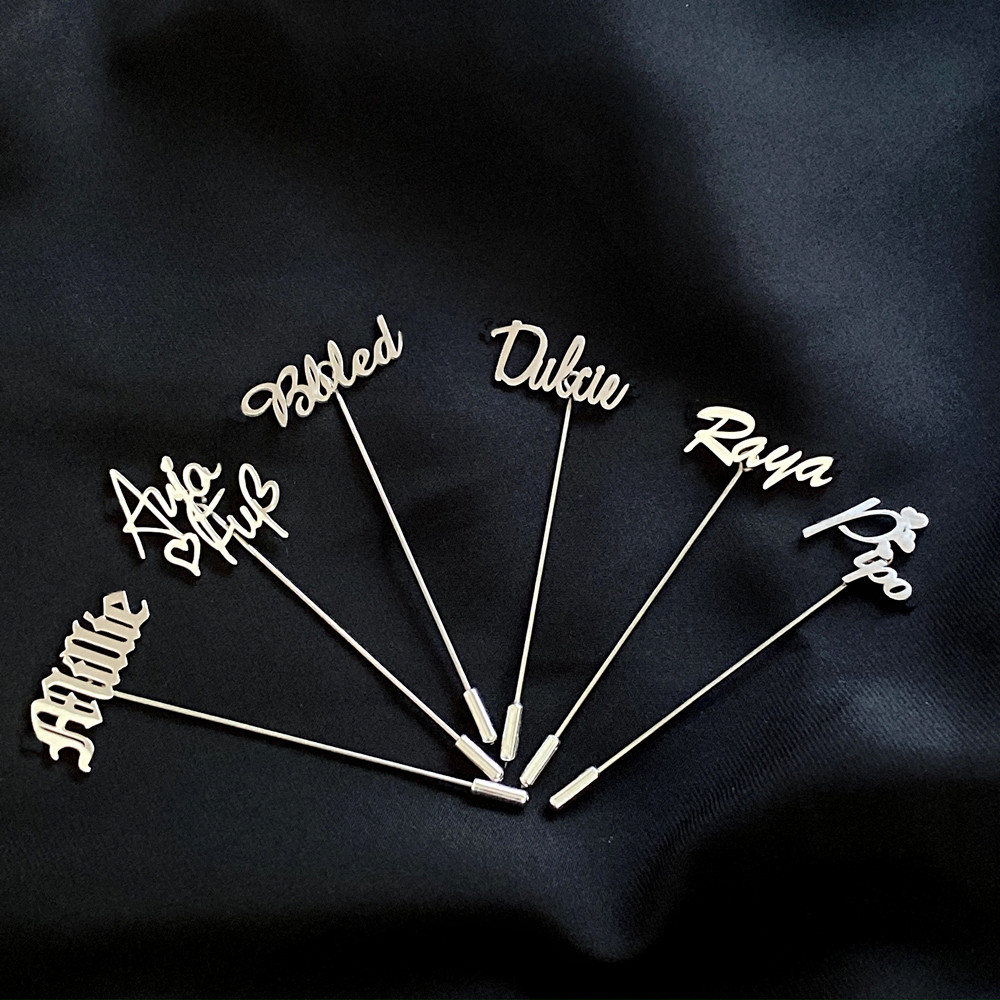 Personalized Men Lapel Pin Cus - Men Accessories Name avis et prix