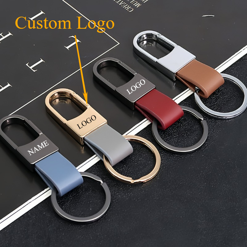 Fashion Leather Keychains Cust - Men Accessories Name avis et prix