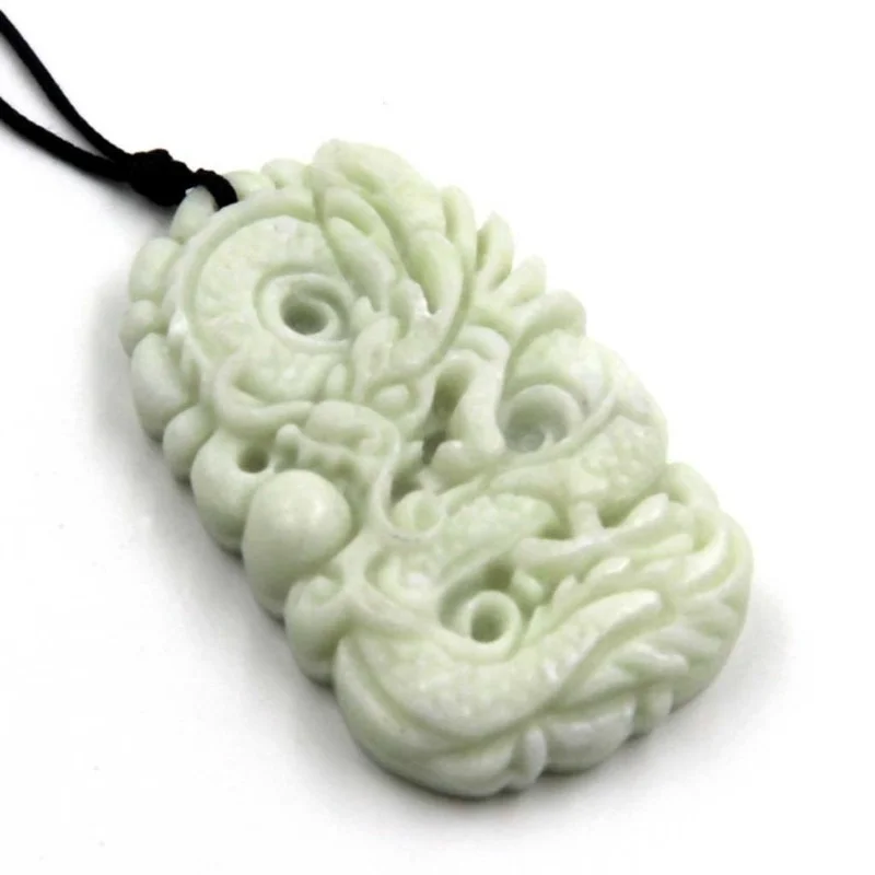 Natural White jade Dragon Phoe - Men Accessories For Hand avis et prix