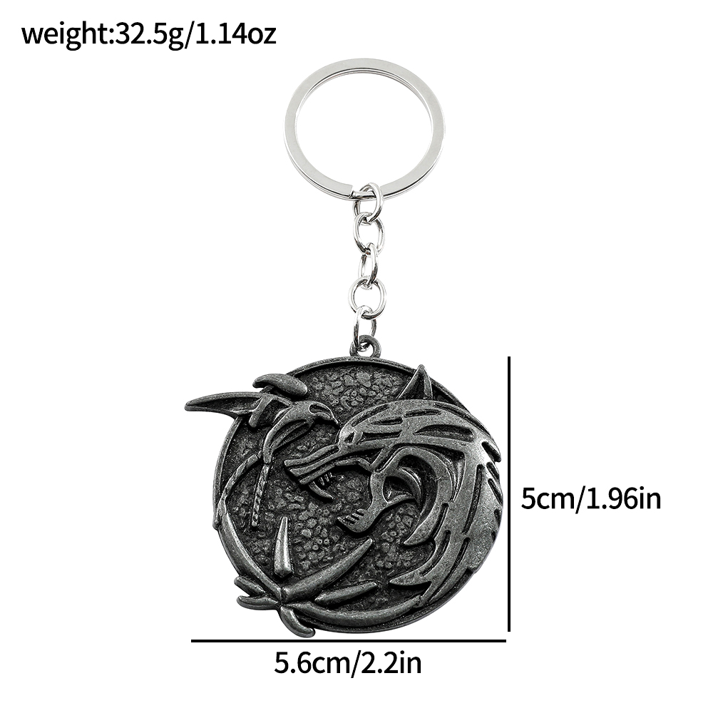 Vintage Wolf Head Keychain Gam - Men Accessories Pendant avis et prix