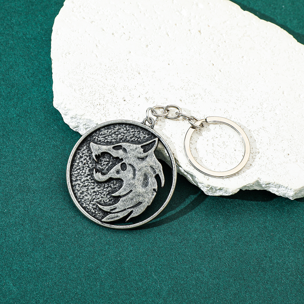 Vintage Wolf Head Keychain Gam - Men Accessories Pendant avis et prix