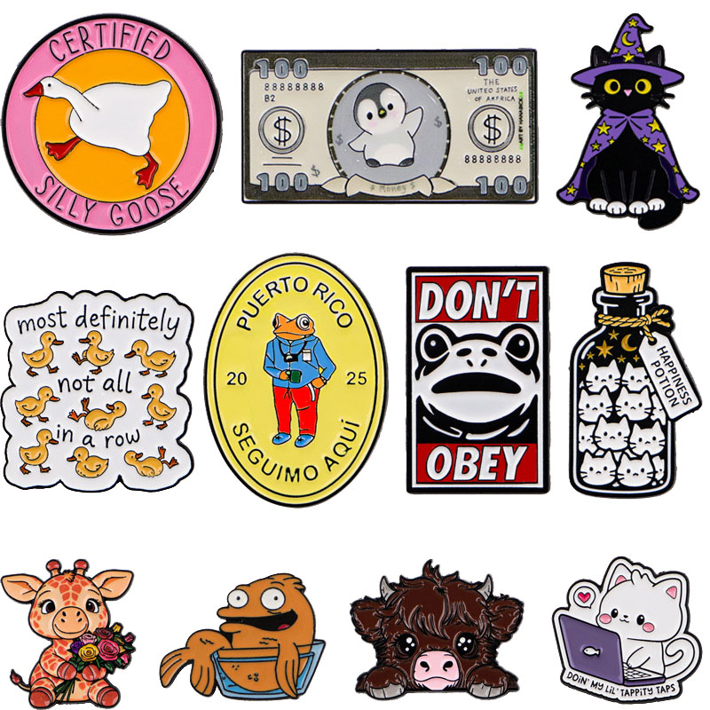 Funny Enamel Pin Cute Animal B - Men'S Accessories Quotes avis et prix
