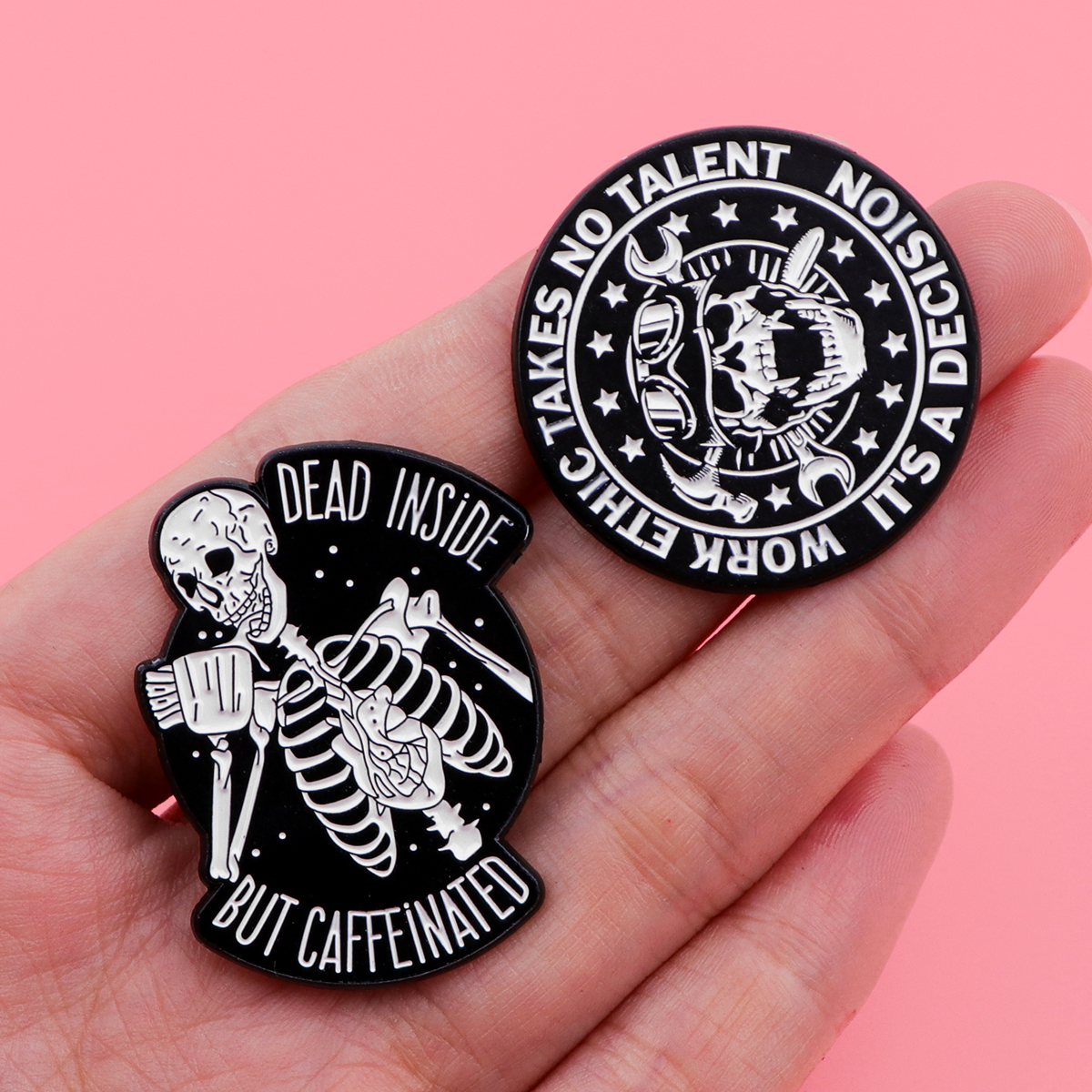 Crows Skull Quote Lapel Pins f - Men'S Accessories Quotes avis et prix