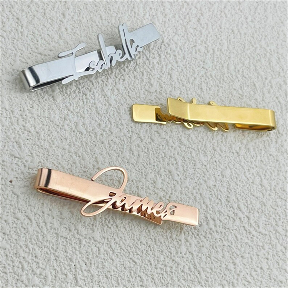Personalized Tie Clip Custom N - Men Accessories Name avis et prix