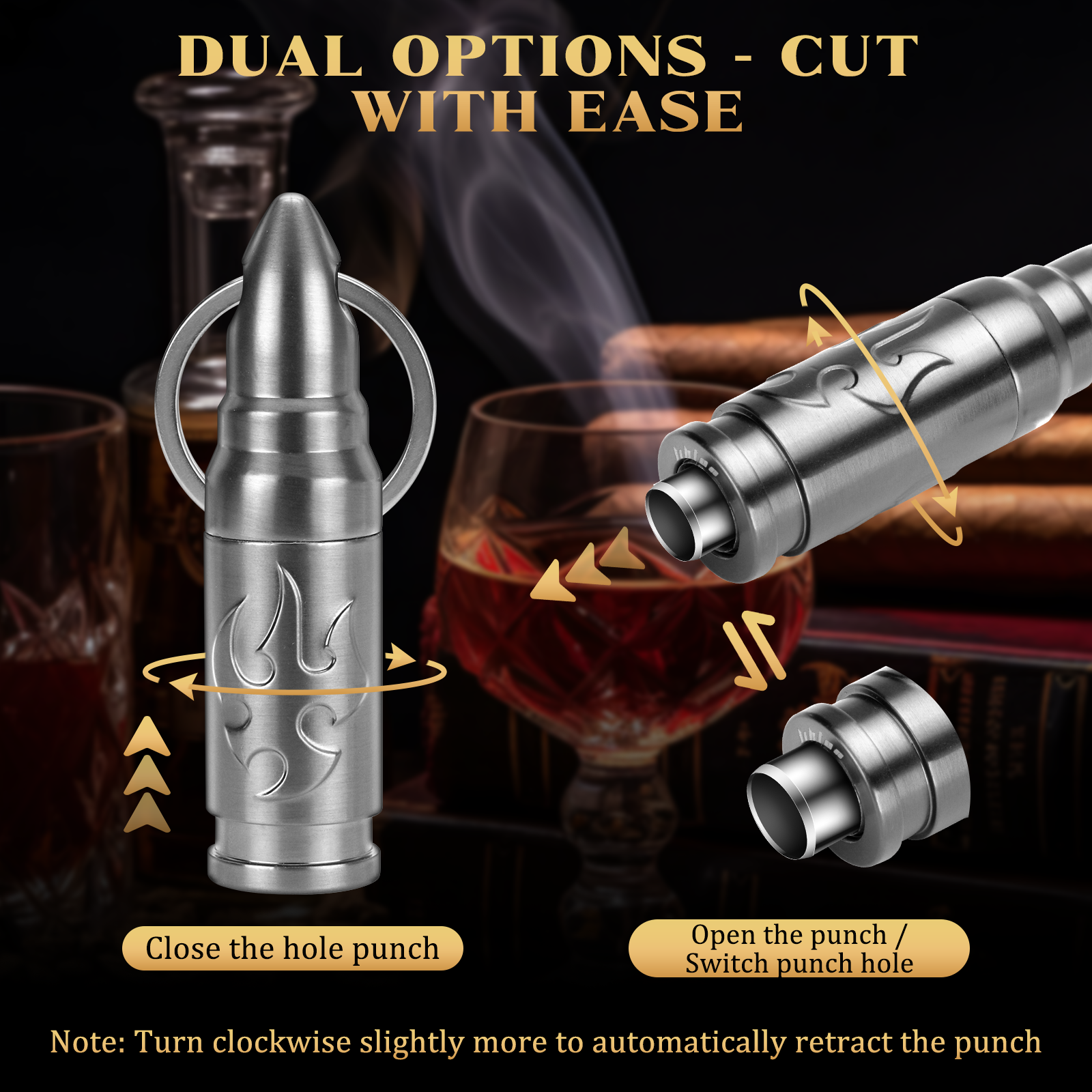 Cigar Punch Cutter Cigar Punch - Cigar Cutter Set avis et prix