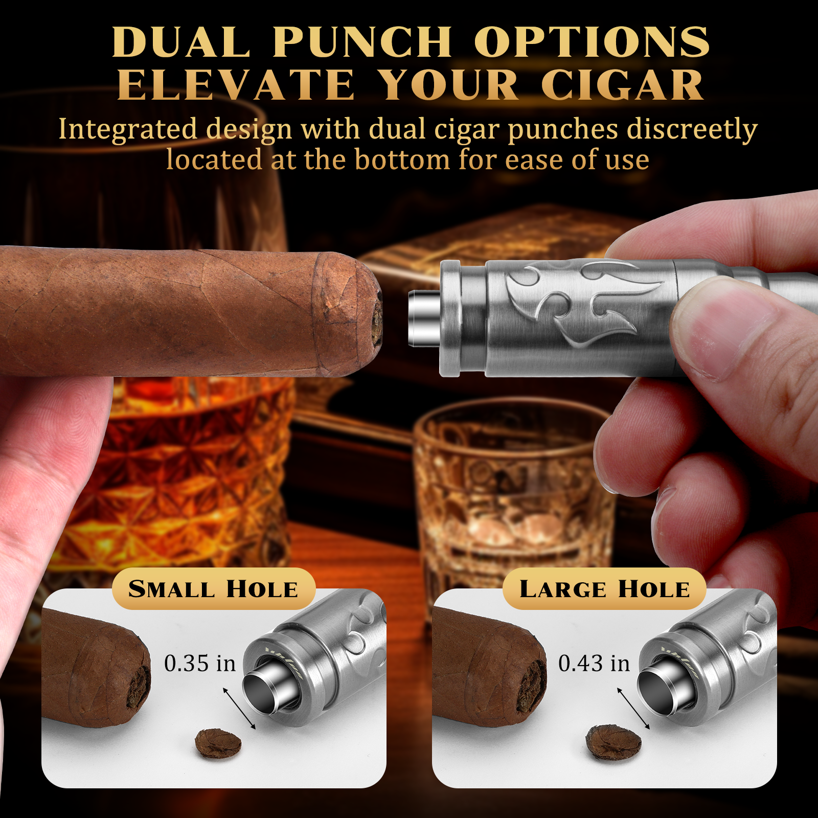 Cigar Punch Cutter Cigar Punch - Cigar Cutter Set avis et prix