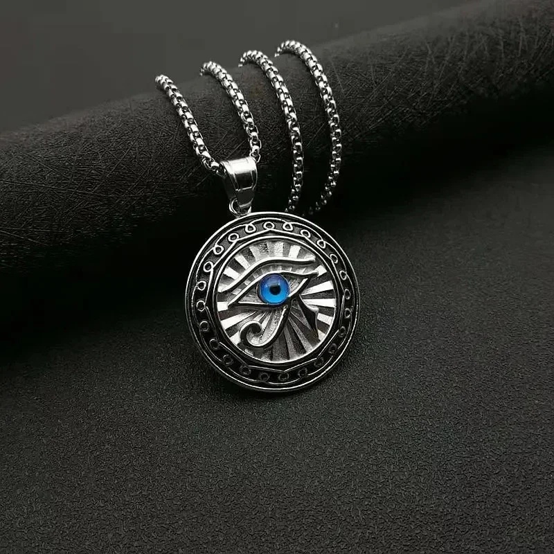 1pcs Eye of Horus Round Coin N - Men'S Accessories Jewelry Egypt avis et prix