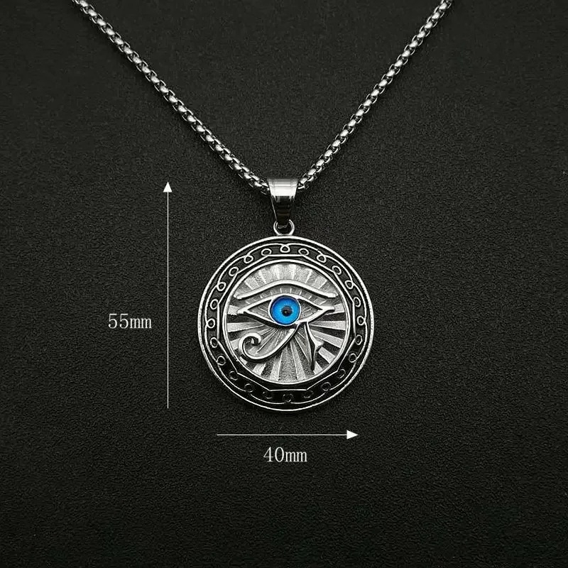 1pcs Eye of Horus Round Coin N - Men'S Accessories Jewelry Egypt avis et prix