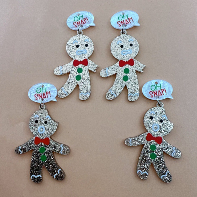 10pcs Cute Christmas Gingerbre - Men Keychain Accessories avis et prix
