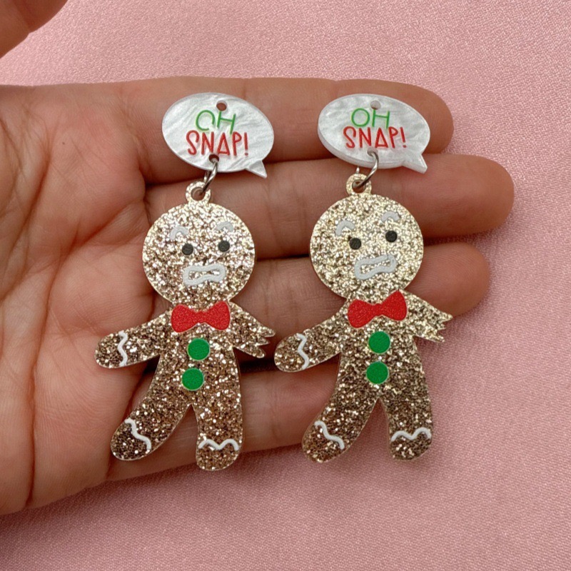 10pcs Cute Christmas Gingerbre - Men Keychain Accessories avis et prix