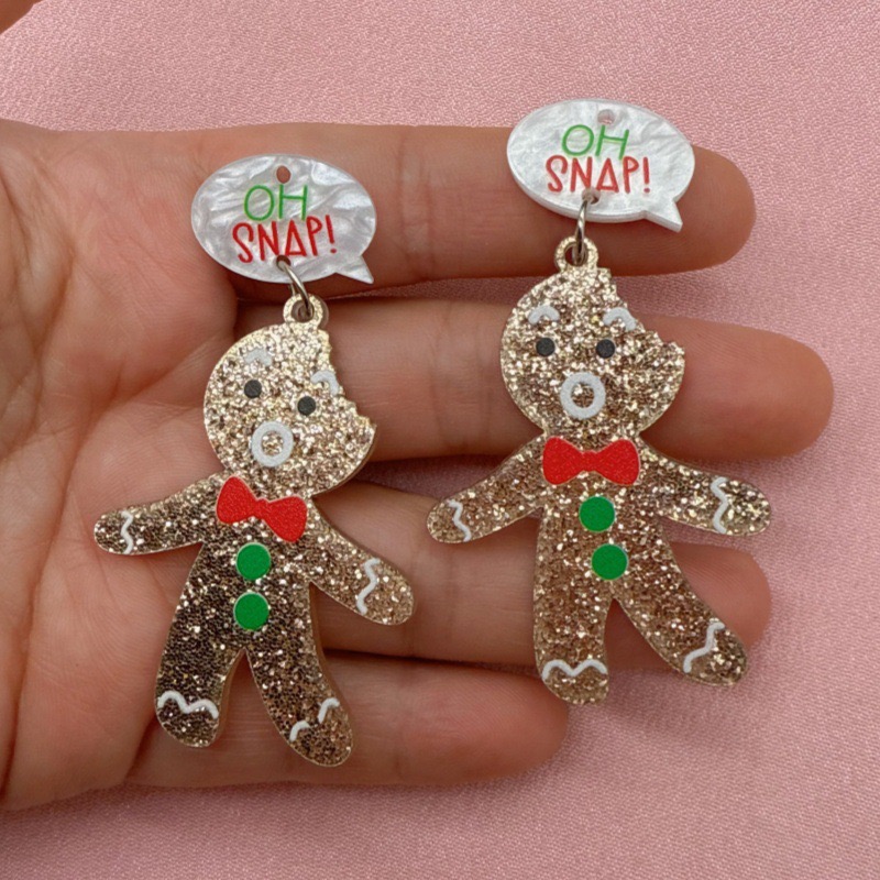 10pcs Cute Christmas Gingerbre - Men Keychain Accessories avis et prix