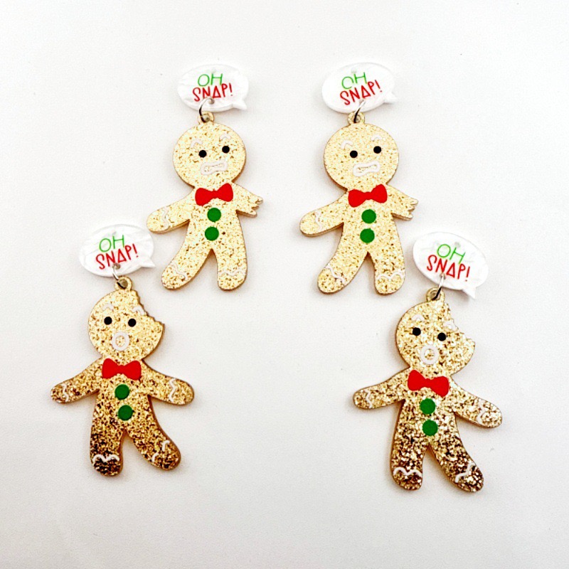 10pcs Cute Christmas Gingerbre - Men Keychain Accessories avis et prix