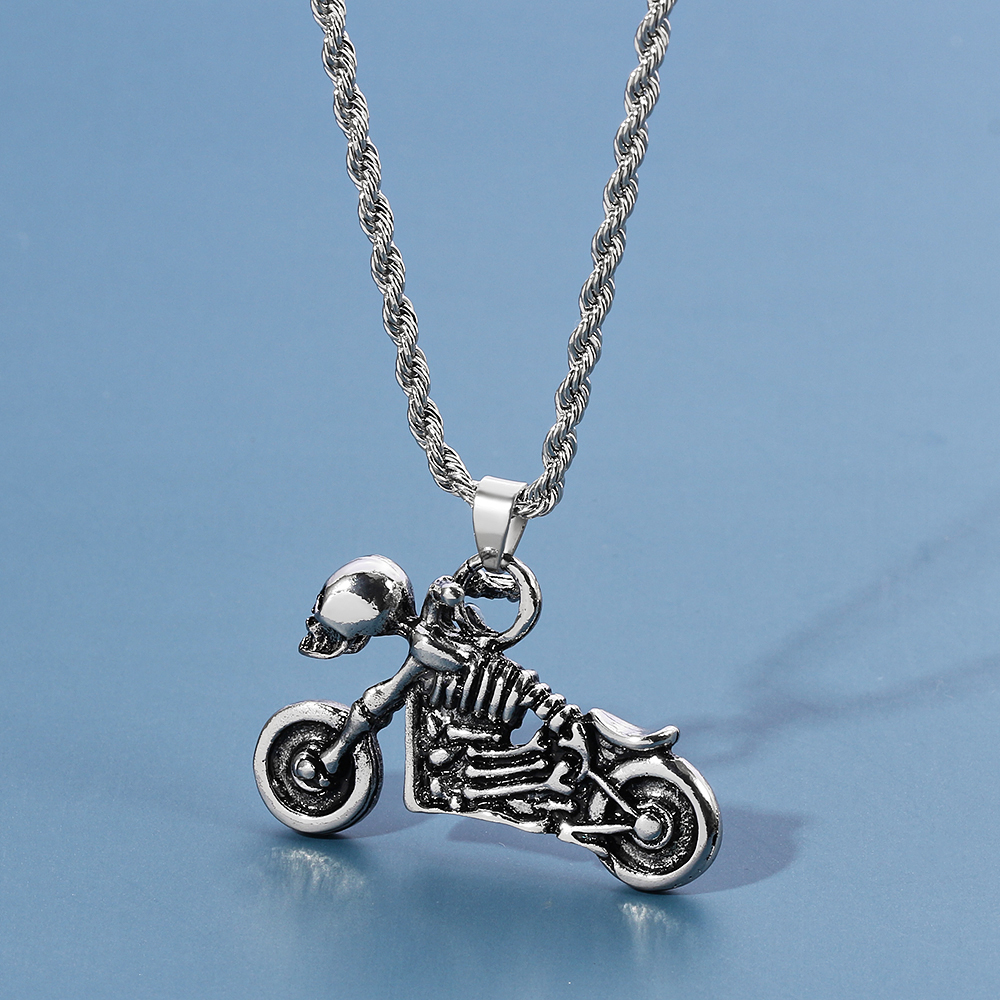 Retro Hip Hop Skeleton Motorcy - Men Accessories Pendant avis et prix