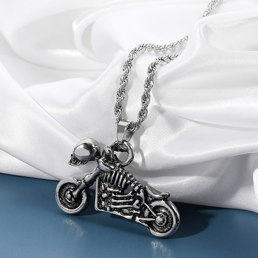 Retro Hip Hop Skeleton Motorcy - Men Accessories Pendant avis et prix