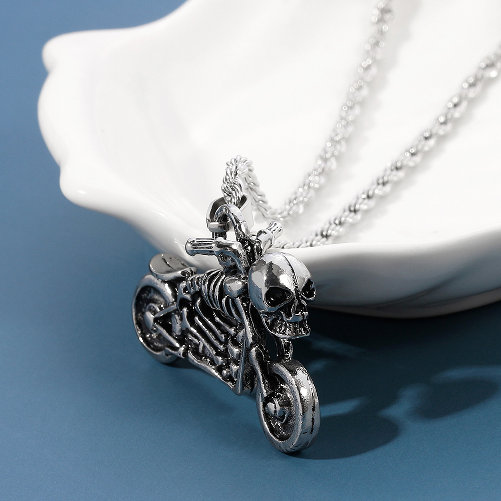 Retro Hip Hop Skeleton Motorcy - Men Accessories Pendant avis et prix