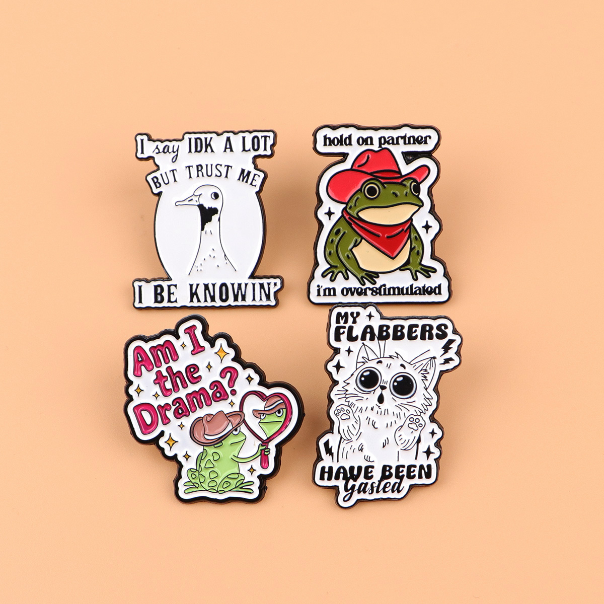 Cute Frog Animals Enamel Pin C - Men'S Accessories Quotes avis et prix