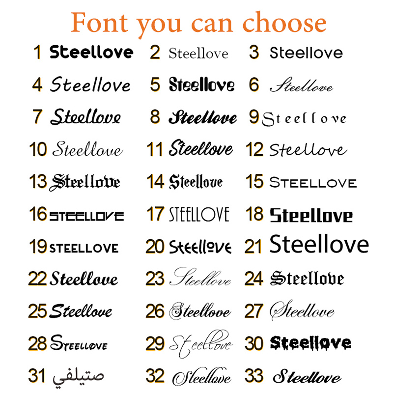 Fashion 2 Names DIY Customized - Men Accessories Name avis et prix