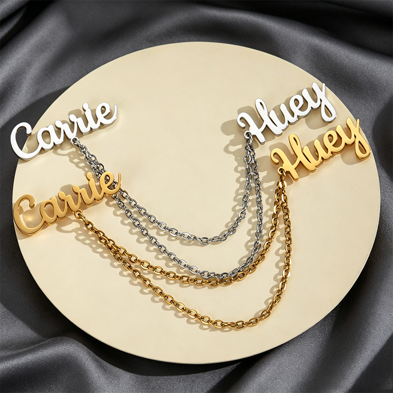 Fashion 2 Names DIY Customized - Men Accessories Name avis et prix
