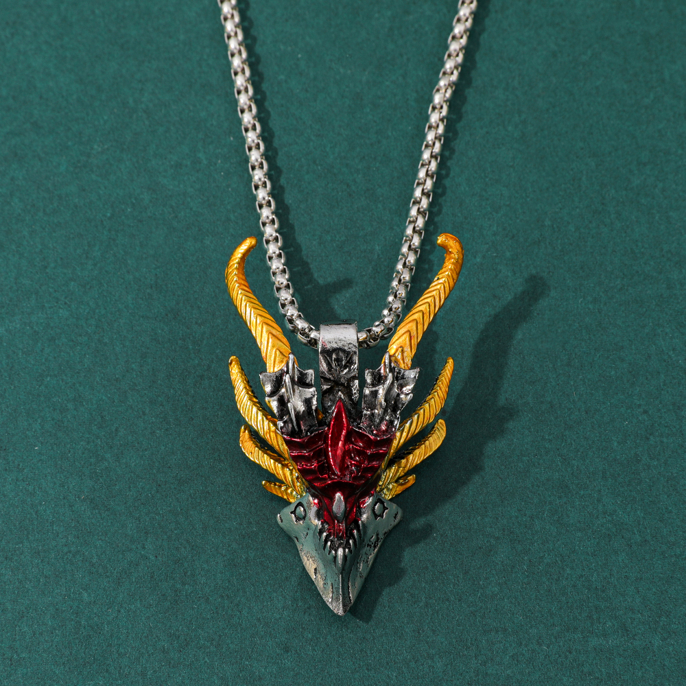 Retro Hip-Hop Evil Dragon Head - Men Accessories Pendant avis et prix