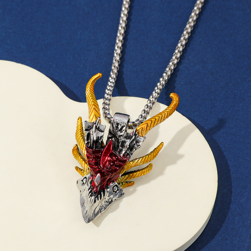 Retro Hip-Hop Evil Dragon Head - Men Accessories Pendant avis et prix