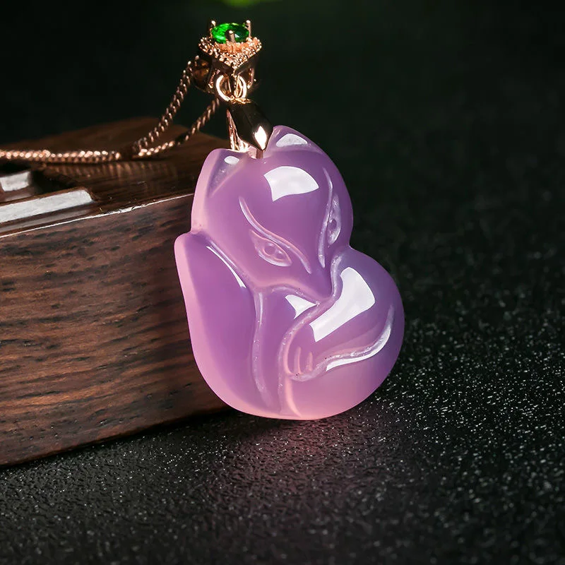 Natural Purple Agate Fox Penda - Men Accessories For Hand avis et prix