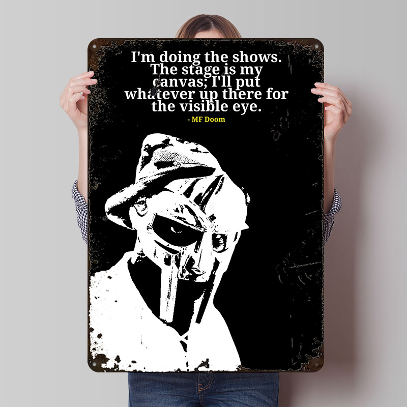 MF Doom Quote Metal Poster Cus - Men'S Accessories Quotes avis et prix
