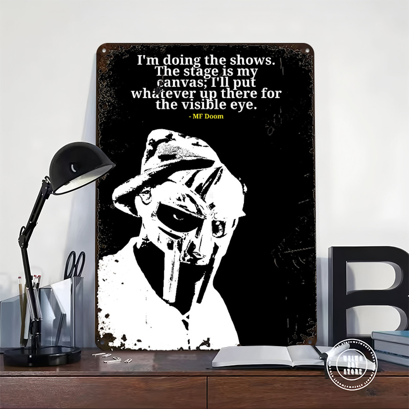 MF Doom Quote Metal Poster Cus - Men'S Accessories Quotes avis et prix