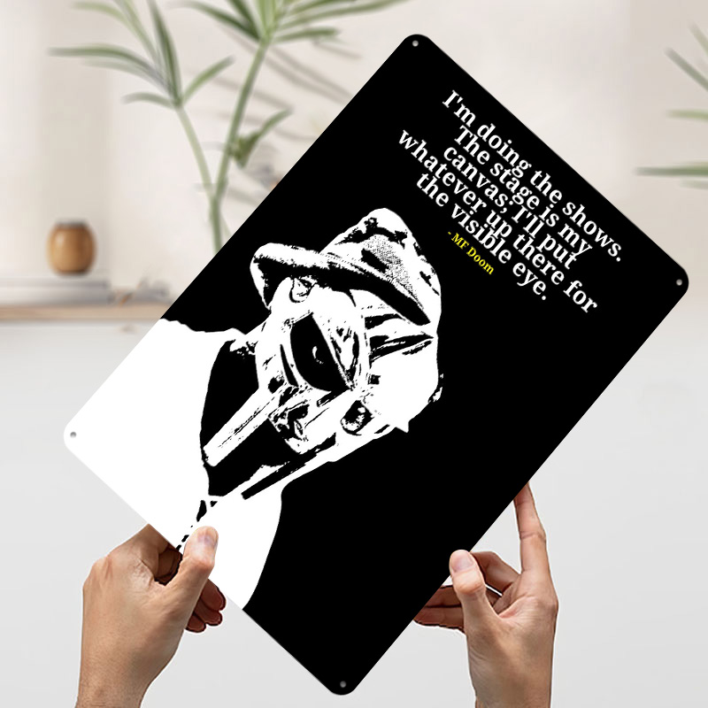 MF Doom Quote Metal Poster Cus - Men'S Accessories Quotes avis et prix