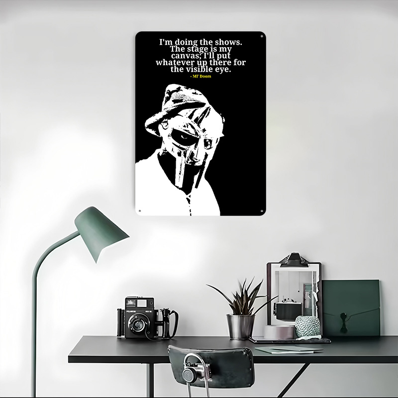 MF Doom Quote Metal Poster Cus - Men'S Accessories Quotes avis et prix