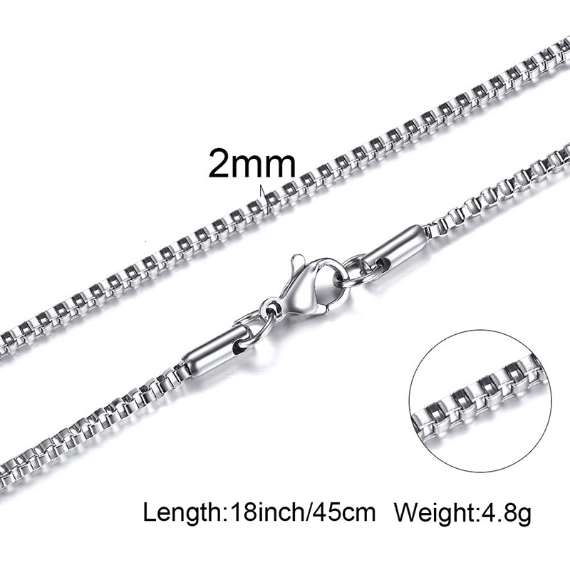 Mens Thin Box Chain Necklace,1 - Men Accessories Gift Box avis et prix