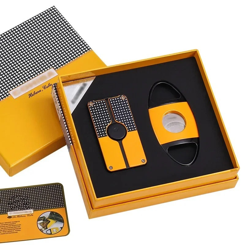 NEW Double-Bladed Straight Pun - Cigar Cutter Set avis et prix