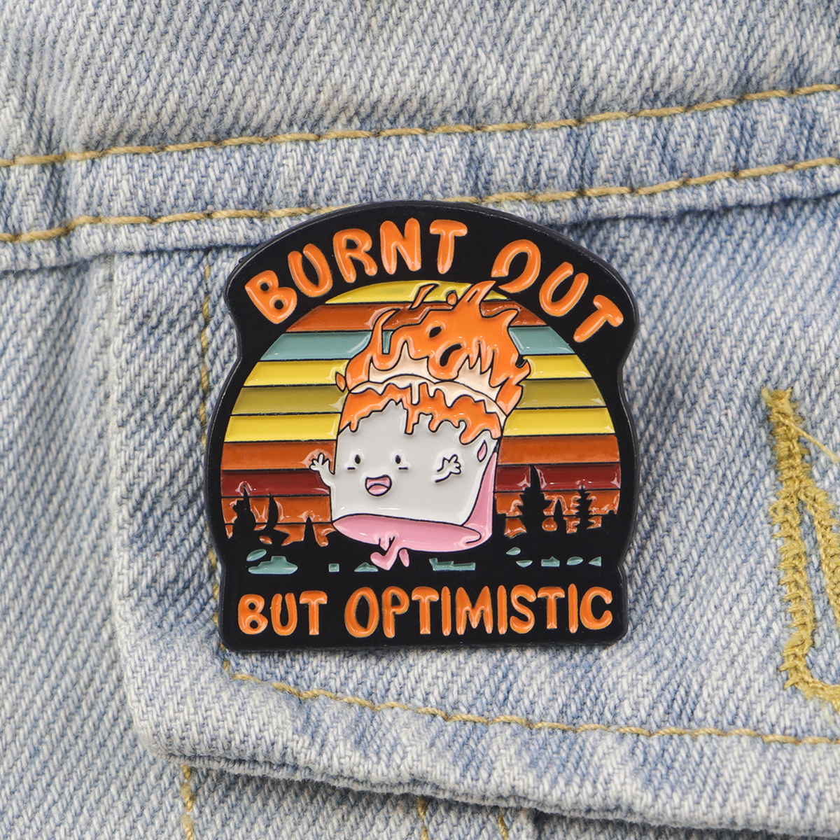 Fire Badges Enamel Pin Brooche - Men'S Accessories Quotes avis et prix