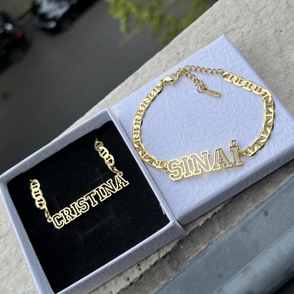 DUOYING Custom Name Hollow Nec - Men'S Accessories Jewelry Bracelet avis et prix