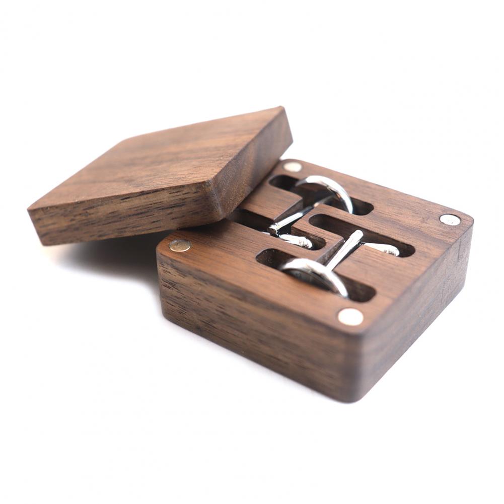 Walnut Cufflink Box Solid Wood - Men Accessories Gift Box avis et prix