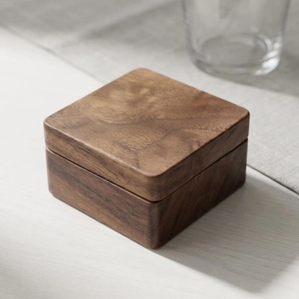 Walnut Cufflink Box Solid Wood - Men Accessories Gift Box avis et prix