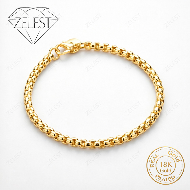 925 Sterling Silver 18K Gold P - Men Accessories Gift Box avis et prix