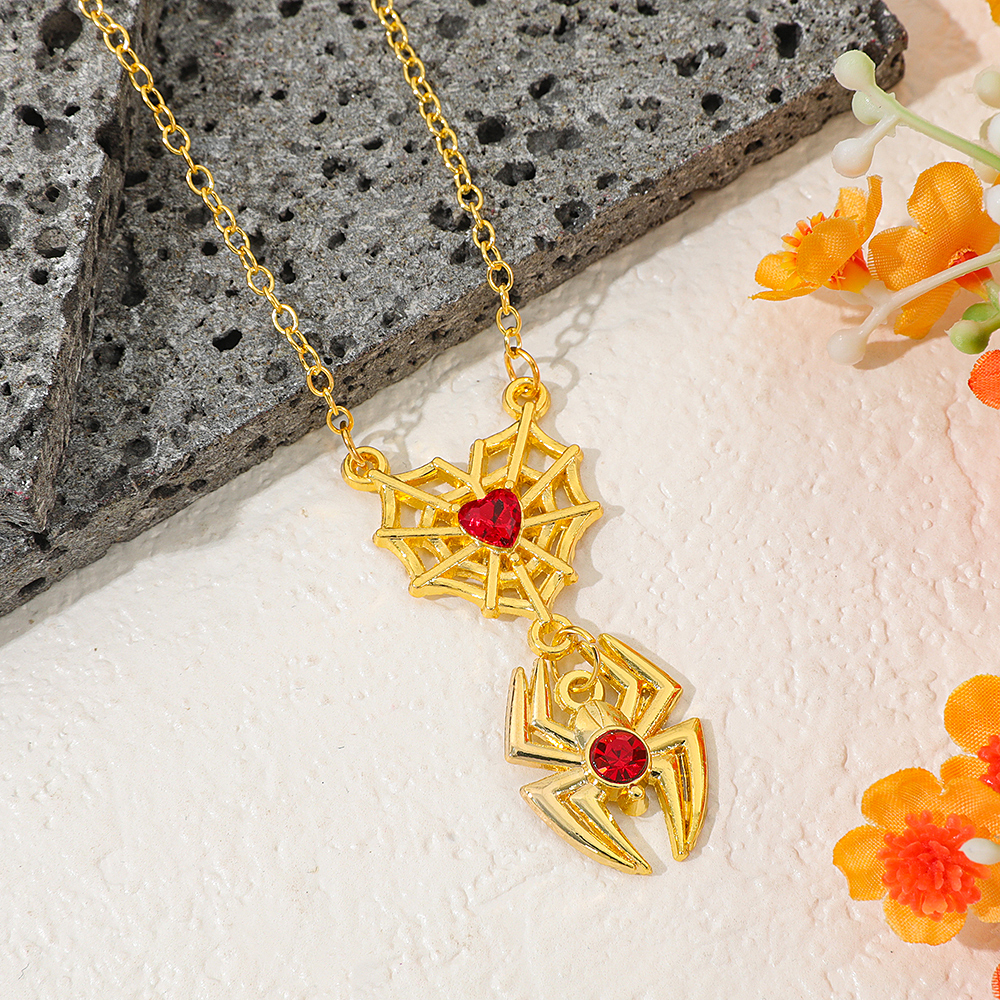 Spiderman Retro Web Heart Neck - Men Accessories Pendant avis et prix
