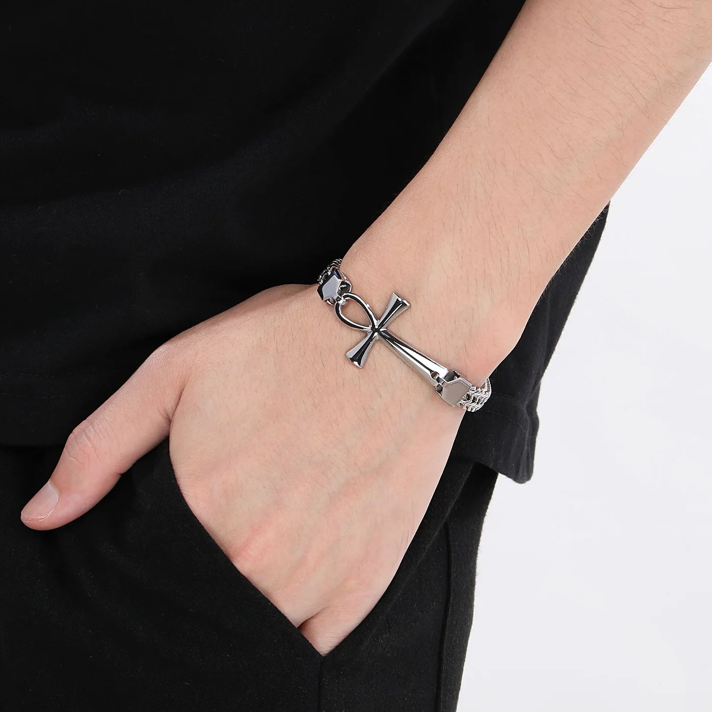 HaoYi Stainless Steel Egypt Cr - Men'S Accessories Jewelry Egypt avis et prix