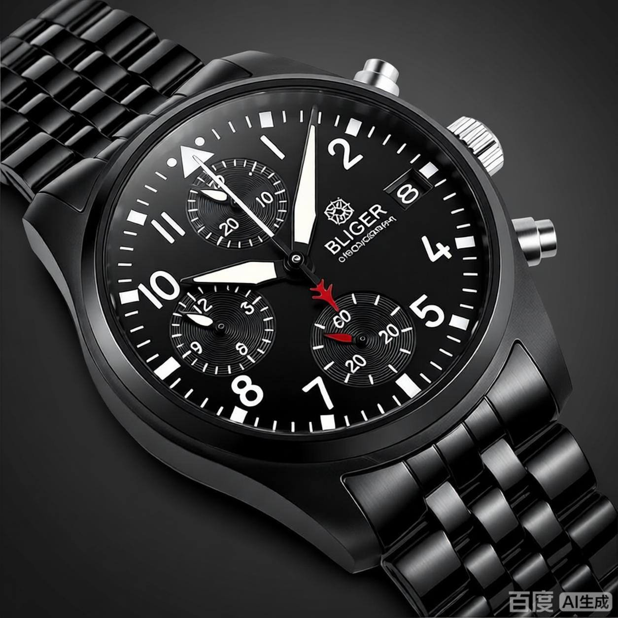 BLIGER Full Black Brushed 38mm - Men'S Accessories Jewelry Bracelet avis et prix