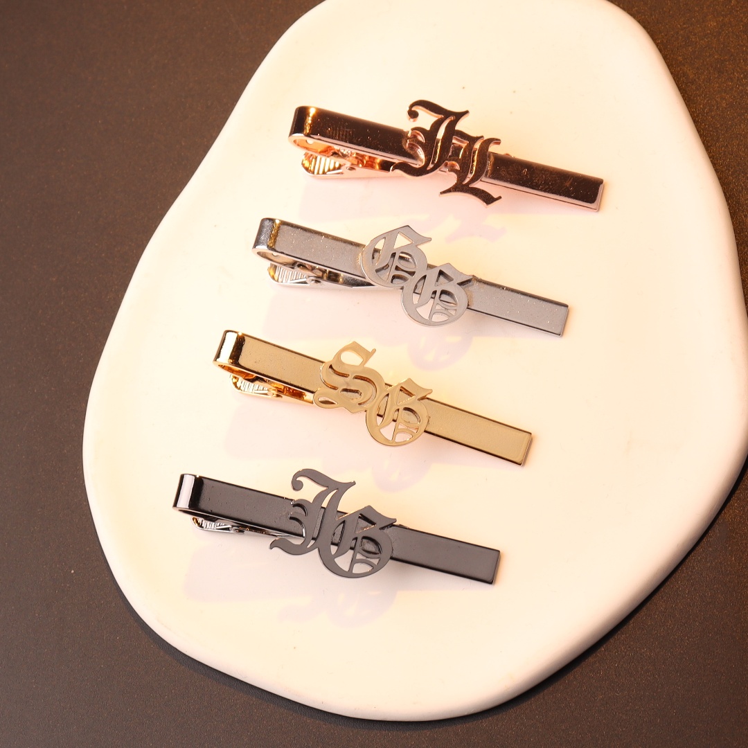 Custom Name Initials Tie Clip  - Men Accessories Name avis et prix